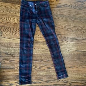 Girls Blank NYC plaid jeans Never Worn